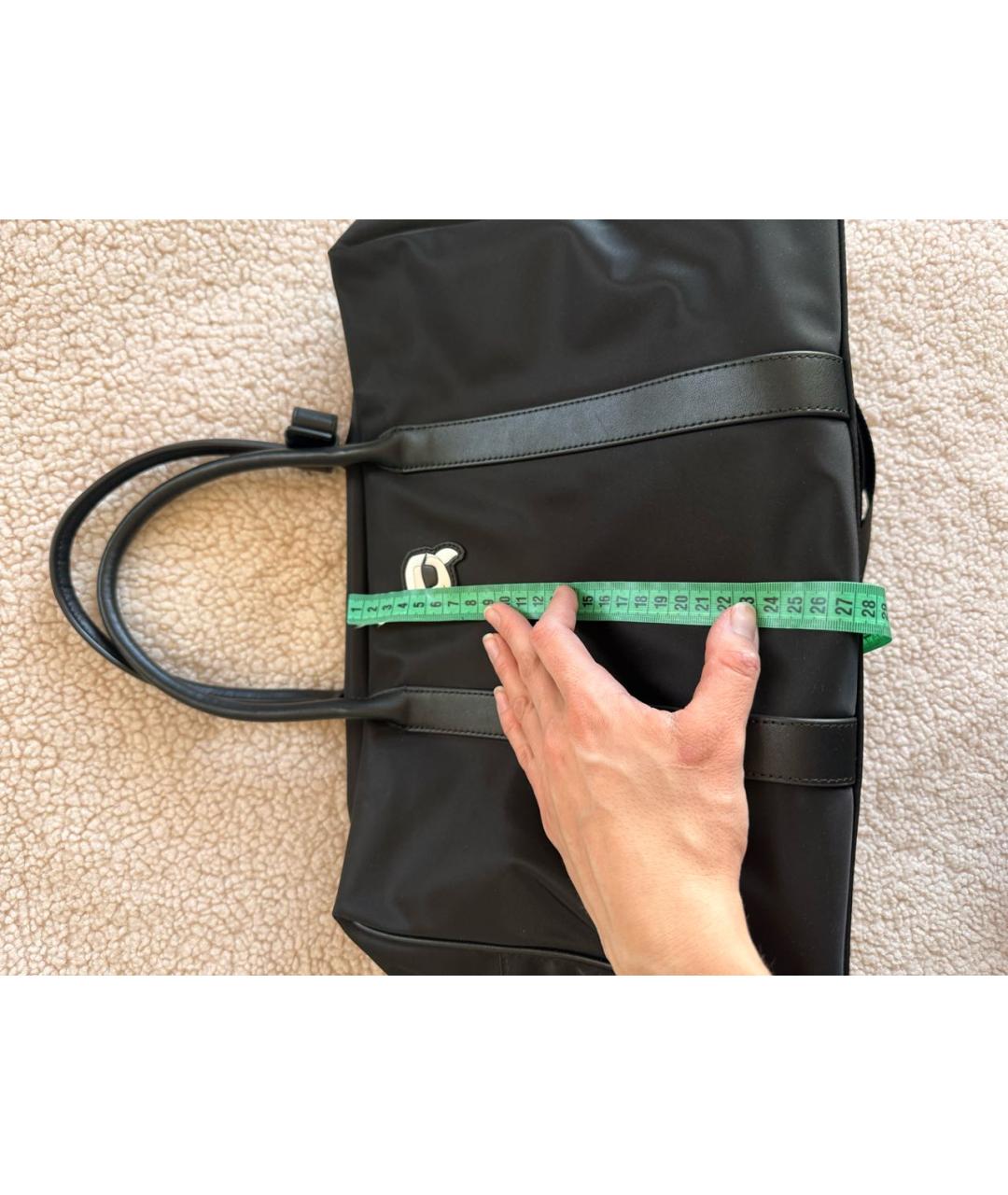 KARL LAGERFELD Черная тканевая дорожная/спортивная сумка, фото 6