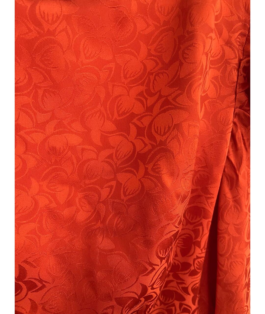SALONI Оранжевое шелковое повседневное платье, фото 3
