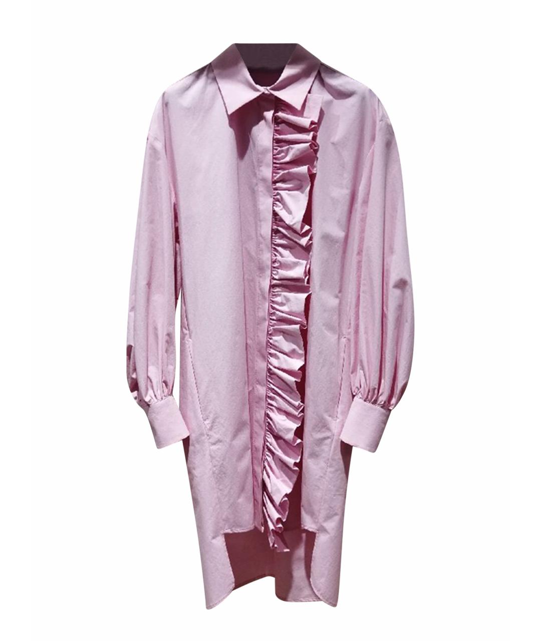 MSGM Розовая хлопковая рубашка, фото 1