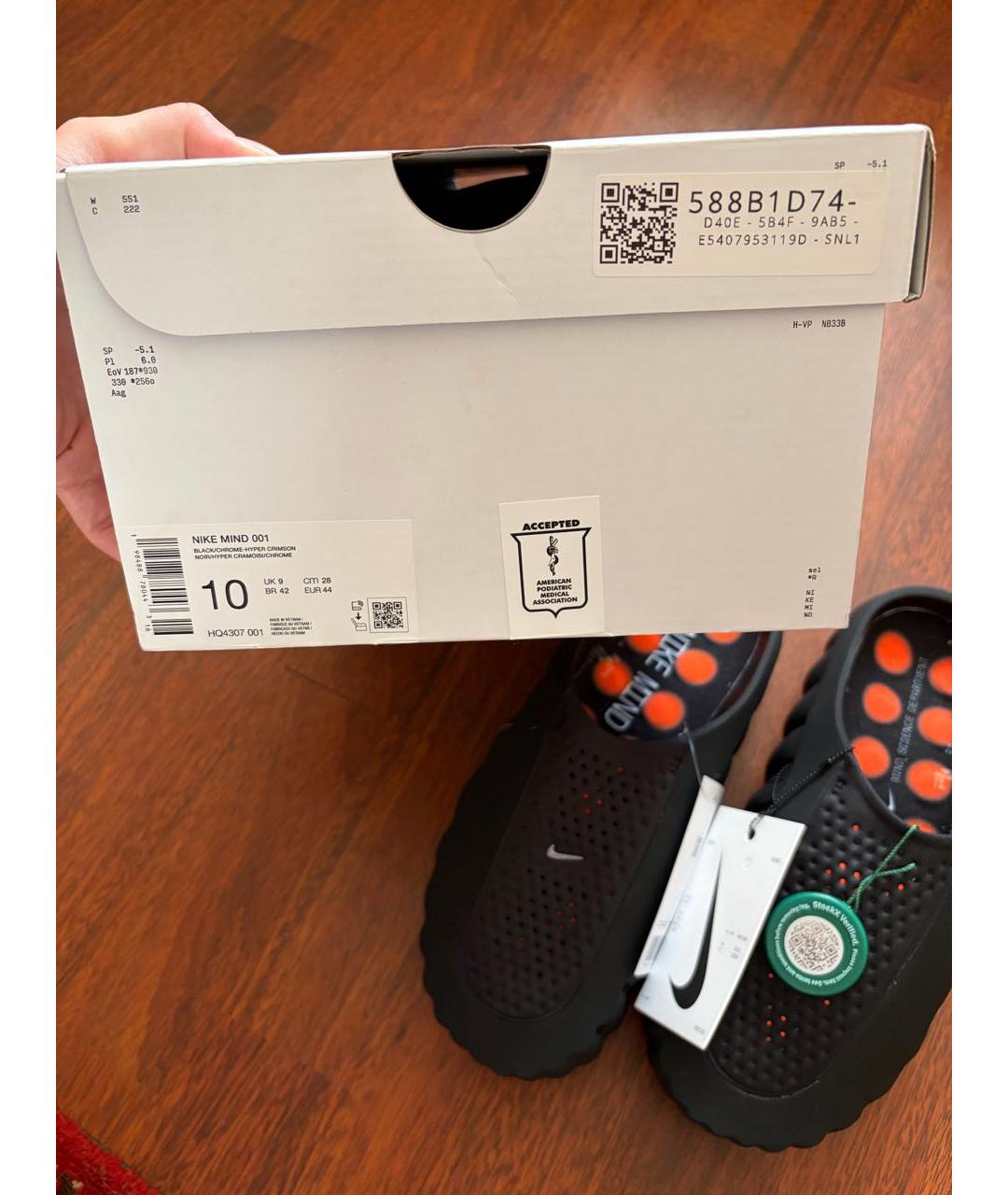 NIKE Черные шлепанцы, фото 6