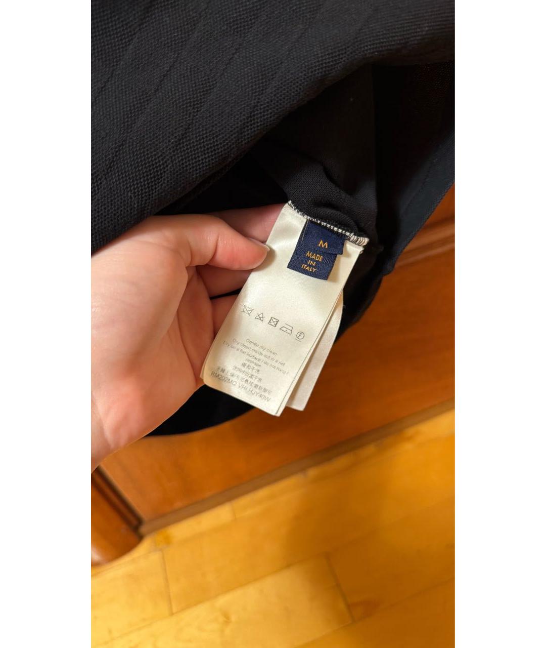 LOUIS VUITTON Черная футболка, фото 3