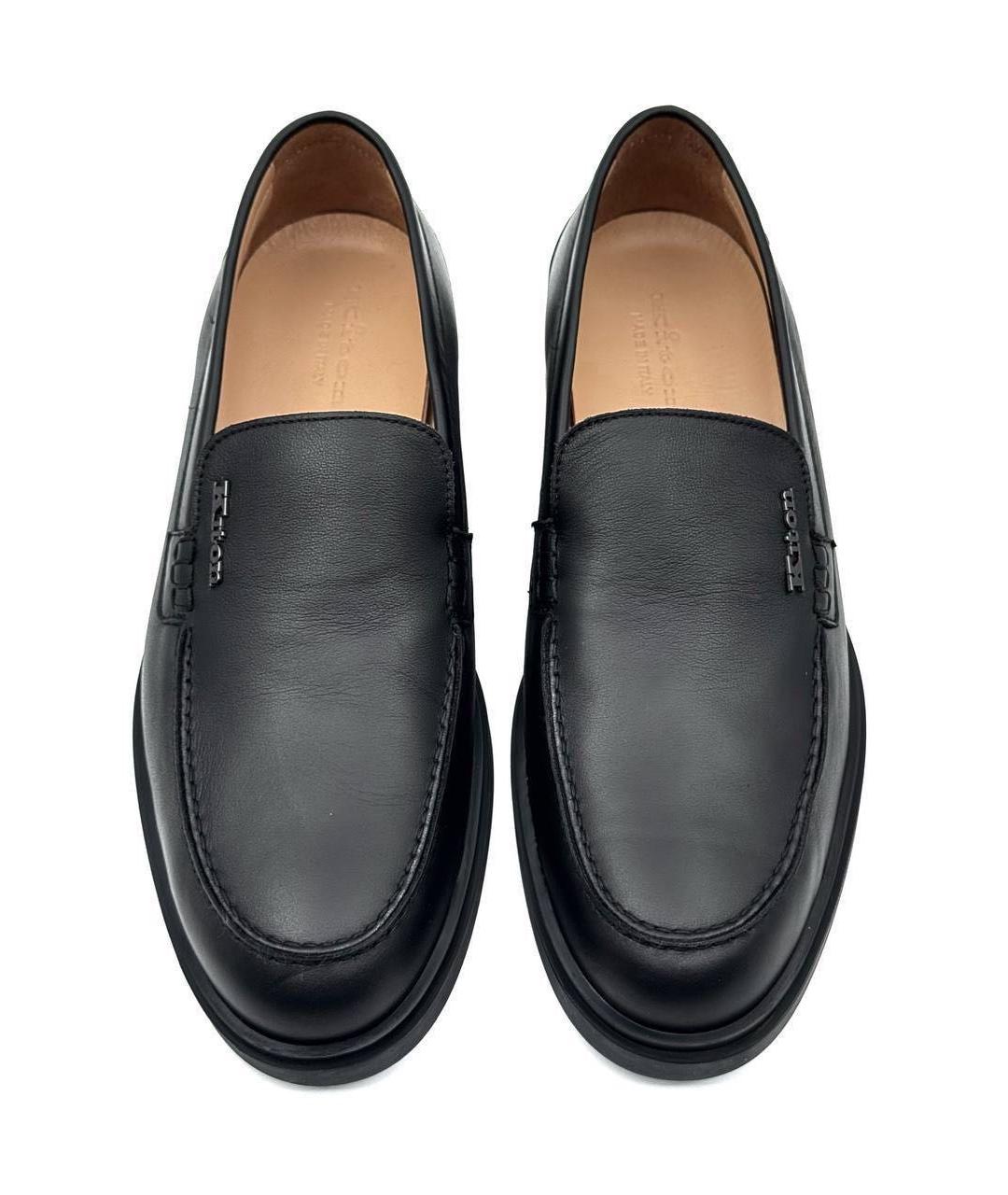 KITON Черные кожаные лоферы, фото 2