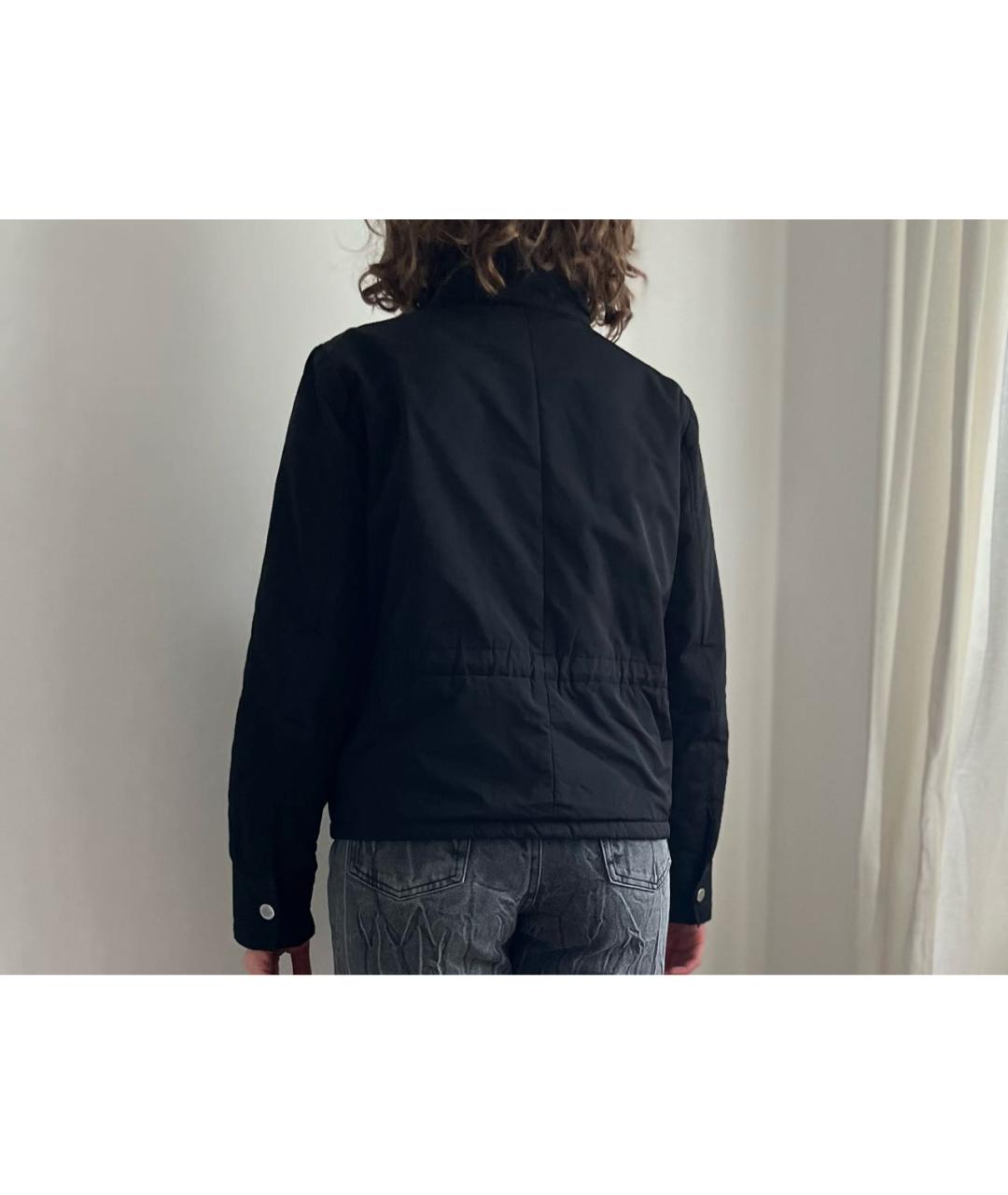 RED VALENTINO Черная полиэстеровая куртка, фото 6