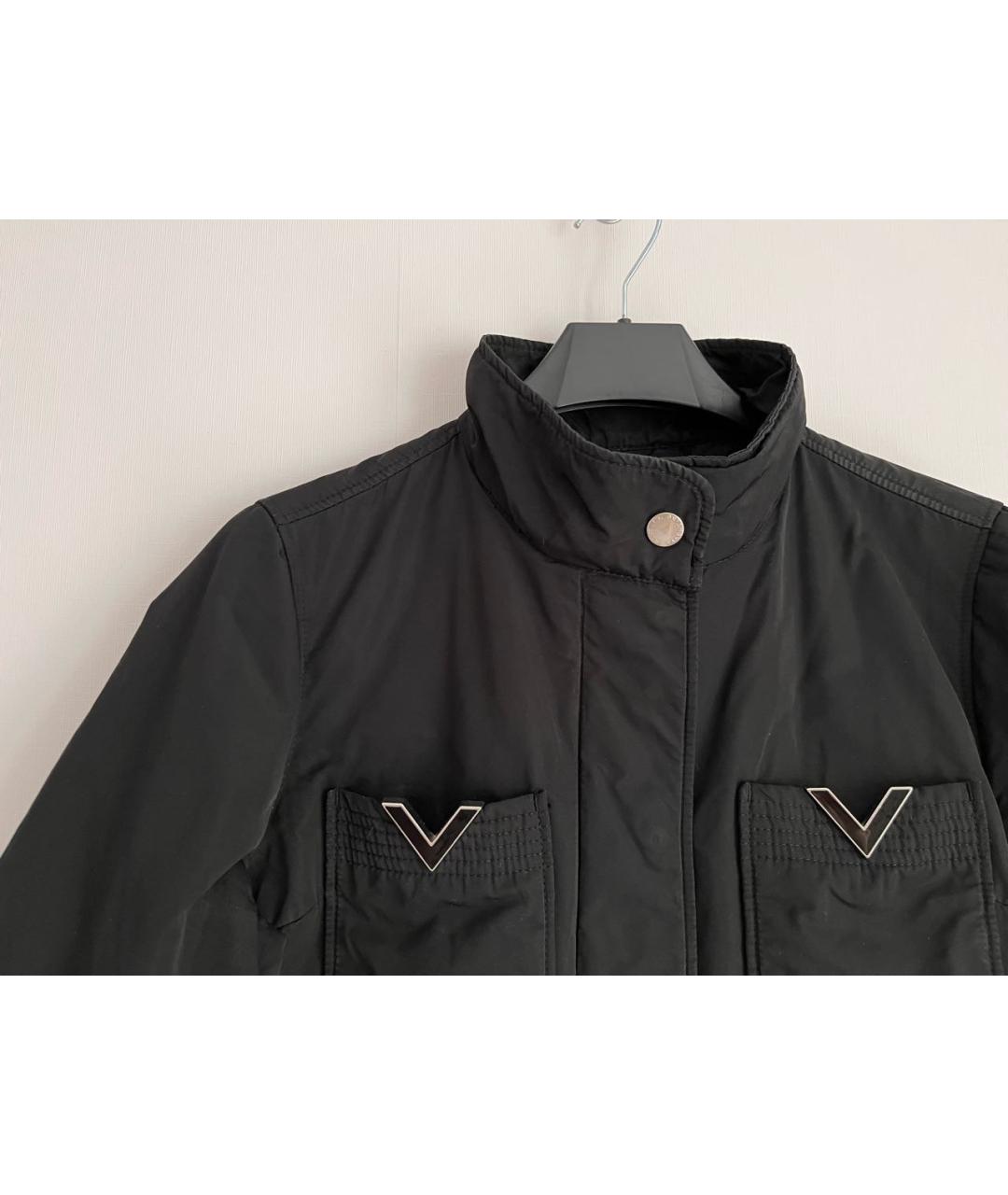 RED VALENTINO Черная полиэстеровая куртка, фото 3