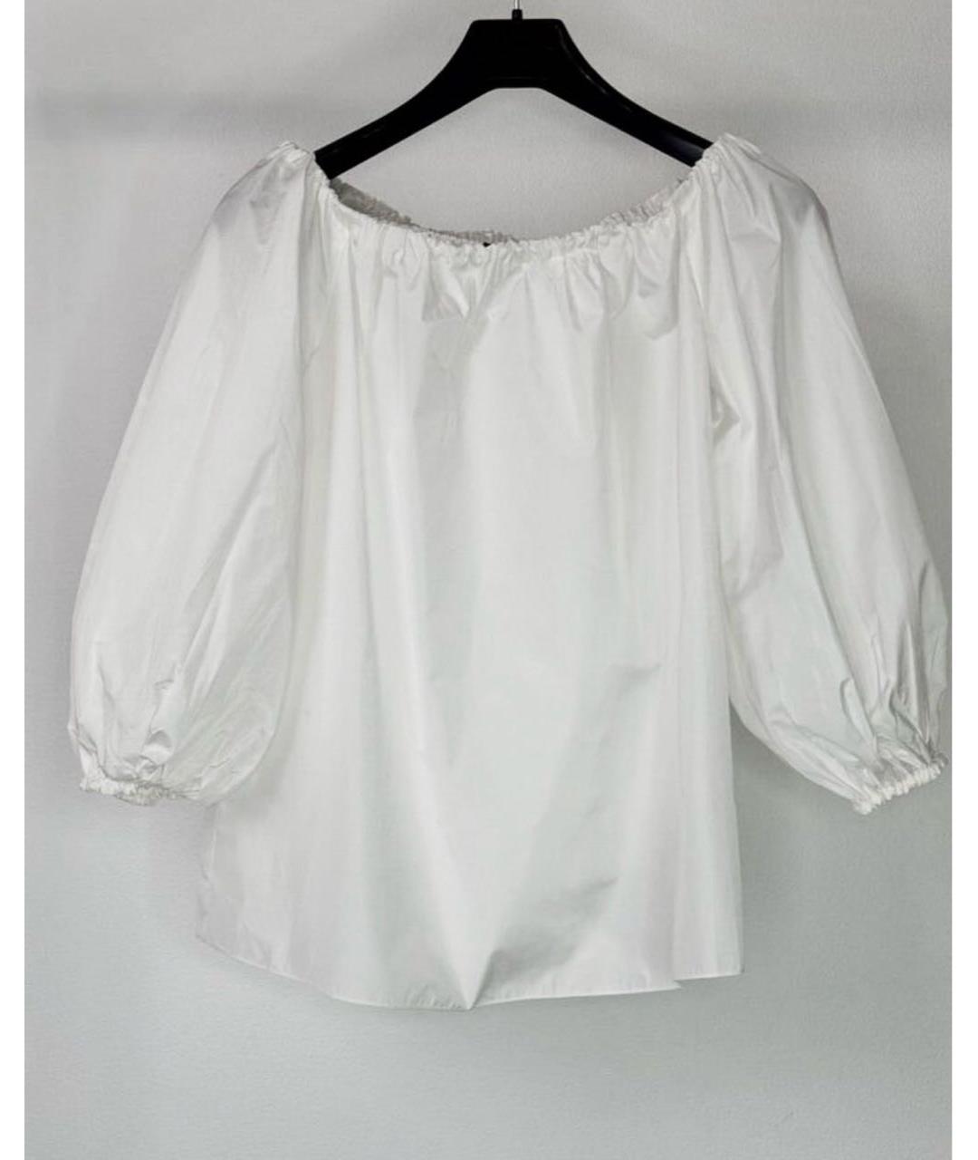 MAX MARA STUDIO Белая полиэстеровая блузы, фото 9