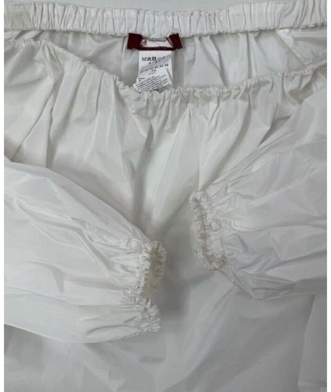 MAX MARA STUDIO Белая полиэстеровая блузы, фото 5