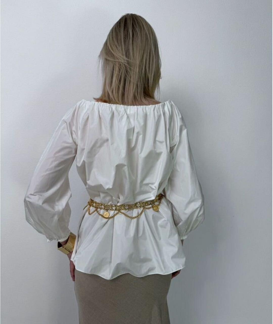 MAX MARA STUDIO Белая полиэстеровая блузы, фото 2