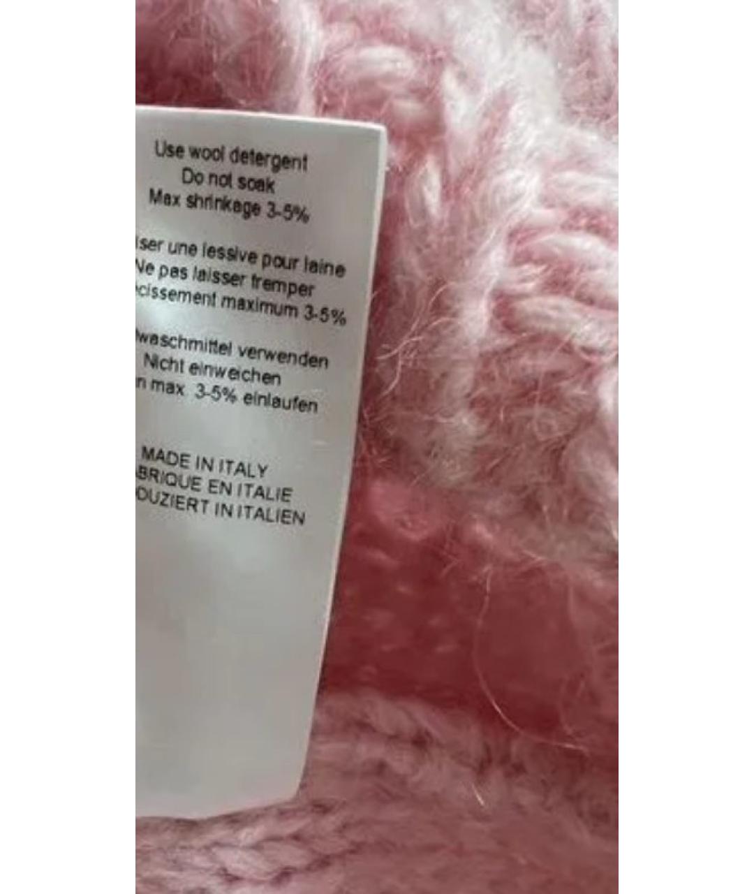 GANNI Розовый шерстяной джемпер / свитер, фото 6