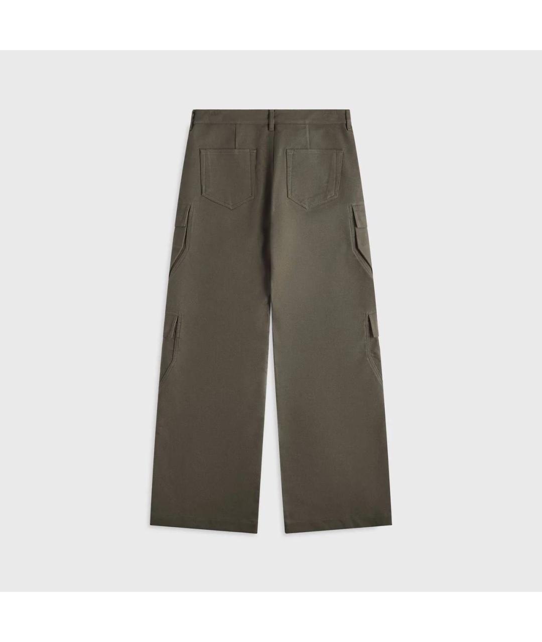 RICK OWENS Хаки хлопковые прямые джинсы, фото 2