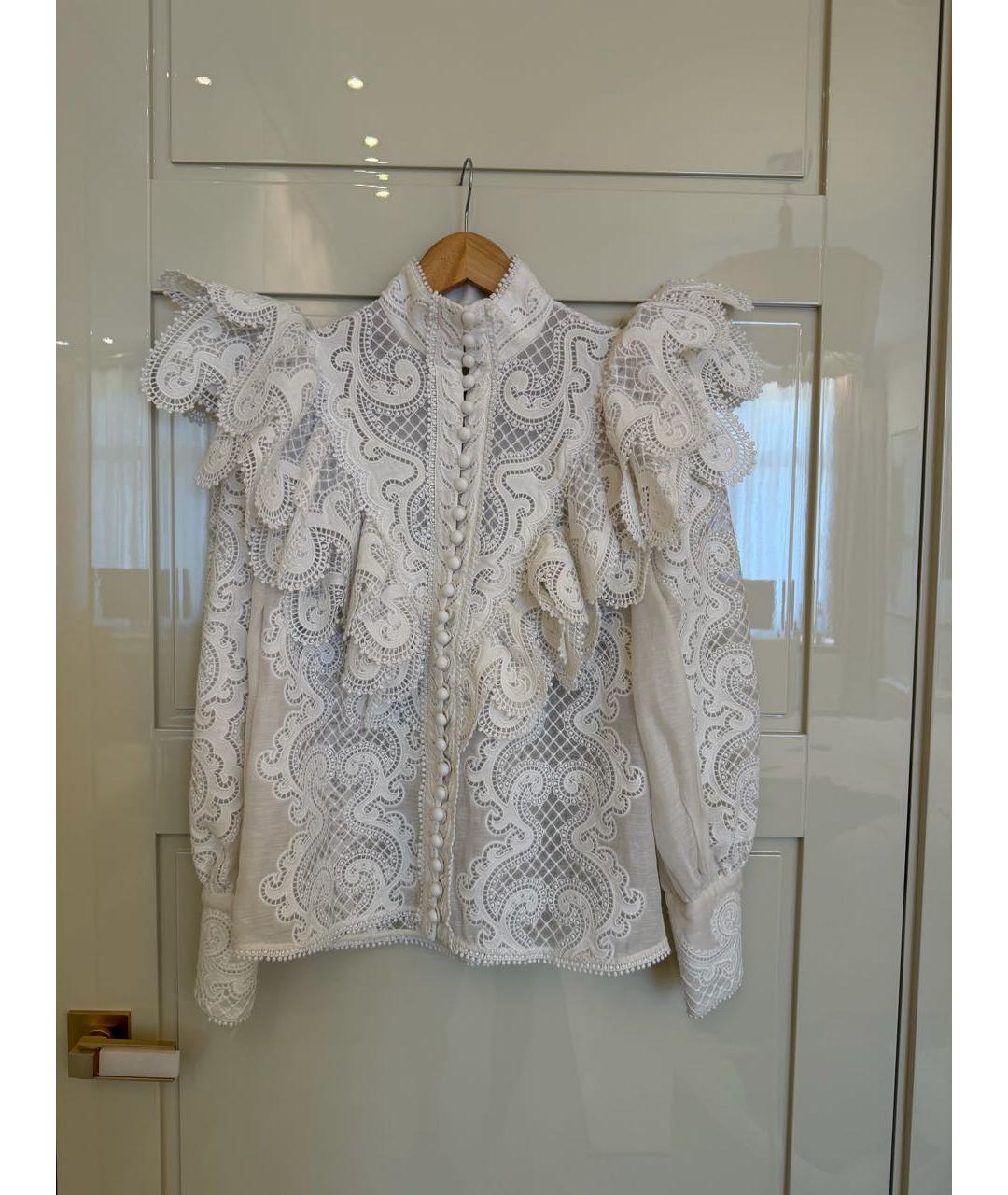 ZIMMERMANN Белая блузы, фото 6