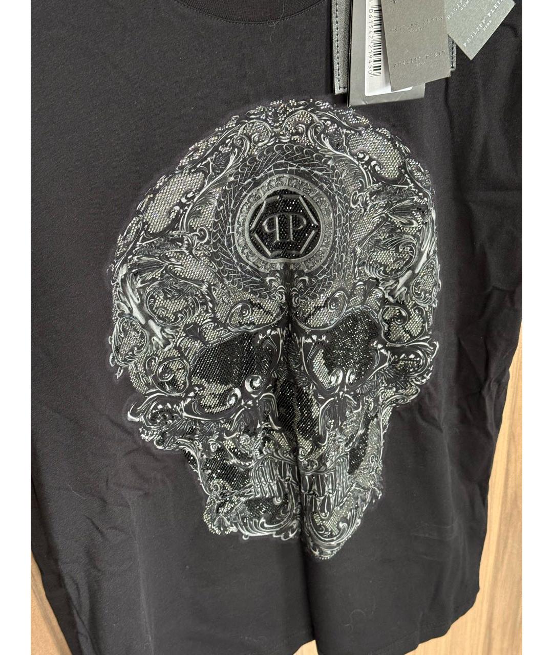 PHILIPP PLEIN Черная хлопковая футболка, фото 4