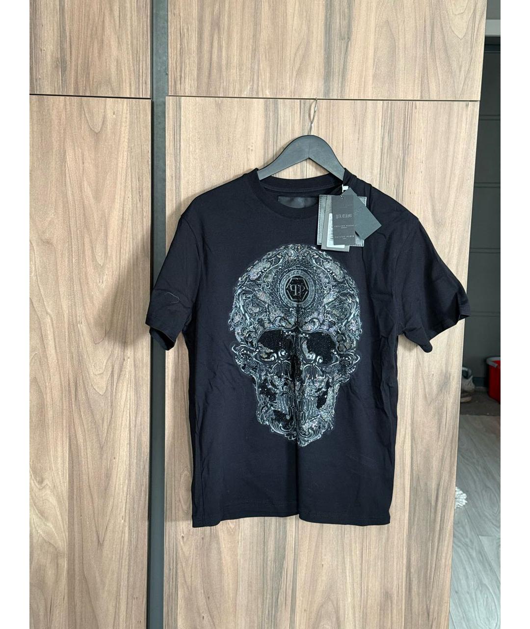 PHILIPP PLEIN Черная хлопковая футболка, фото 7