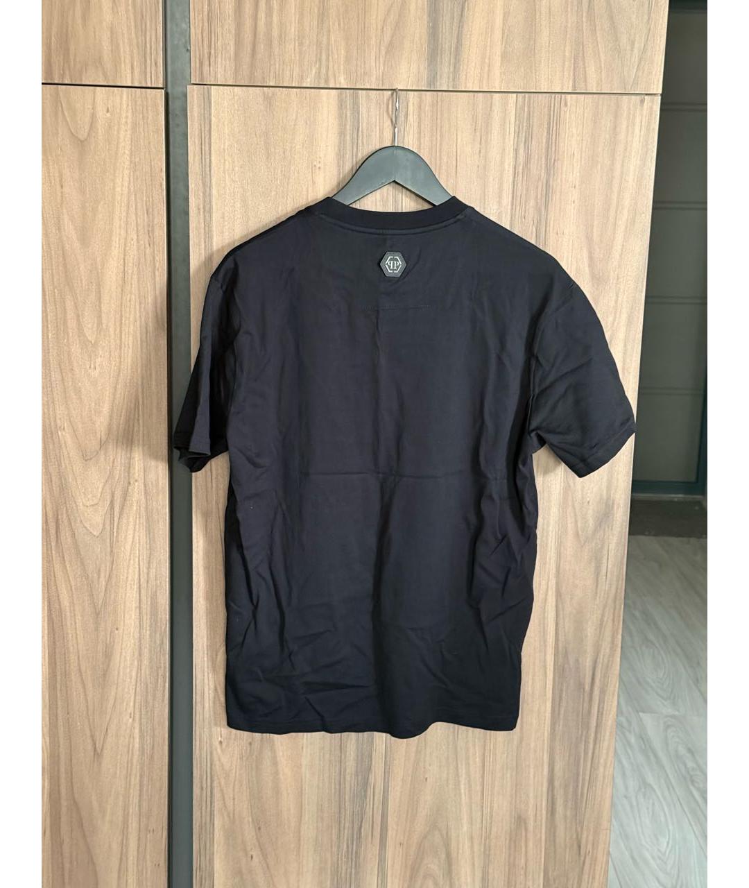 PHILIPP PLEIN Черная хлопковая футболка, фото 2