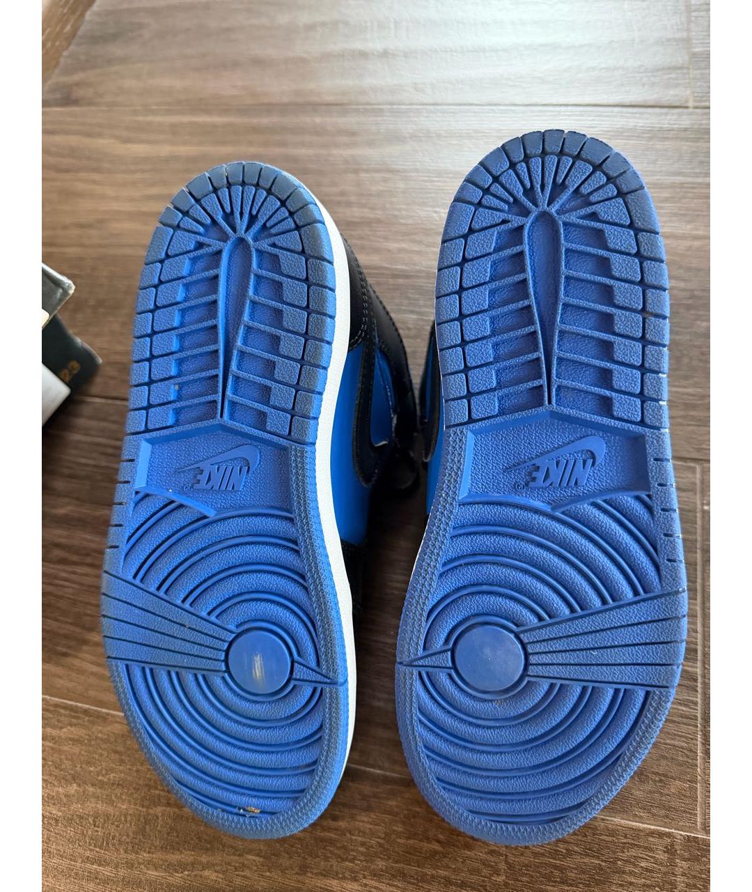 JORDAN Синие кожаные кеды, фото 6