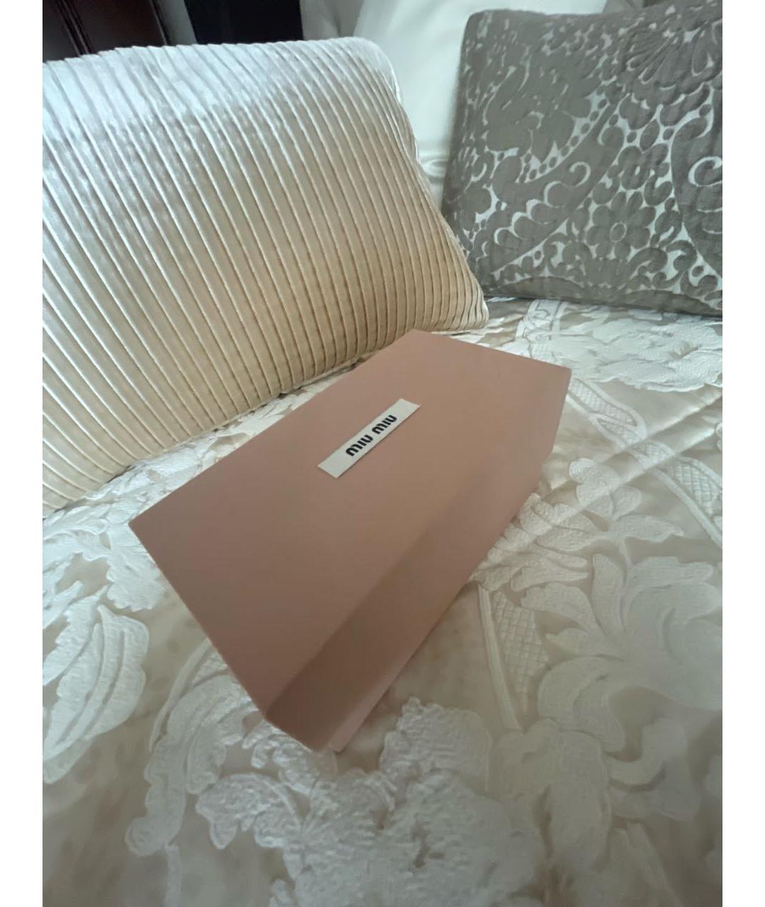 MIU MIU Розовые металлические солнцезащитные очки, фото 4