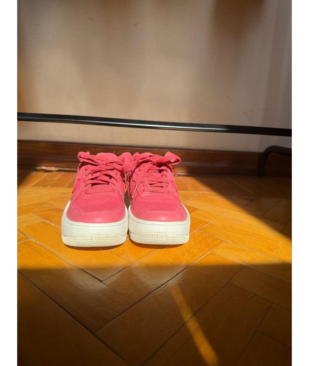 NIKE Розовые кеды из искусственной кожи, фото 2