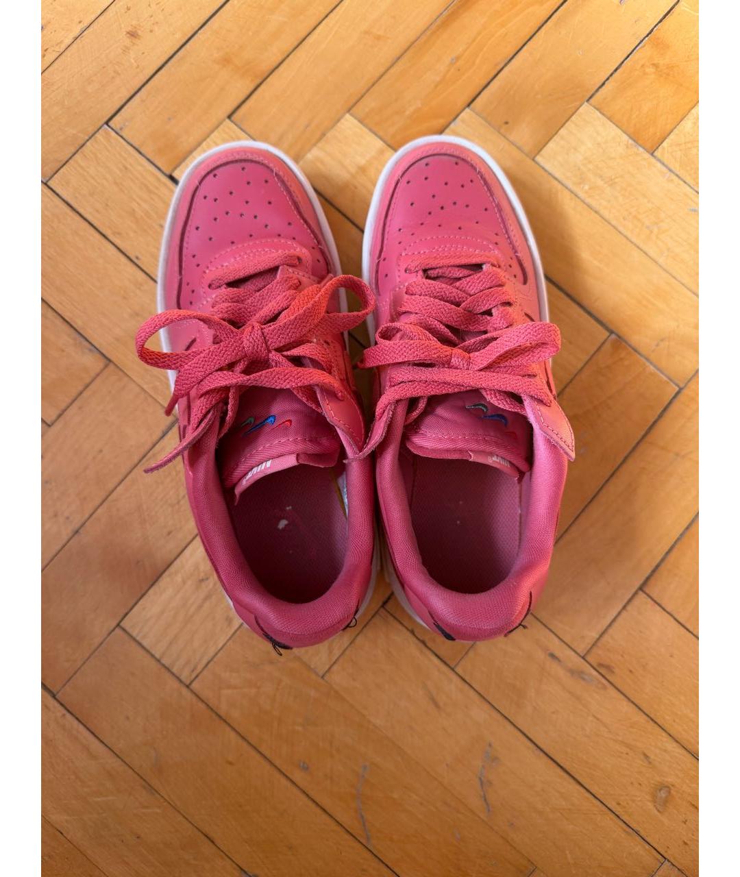 NIKE Розовые кеды из искусственной кожи, фото 3