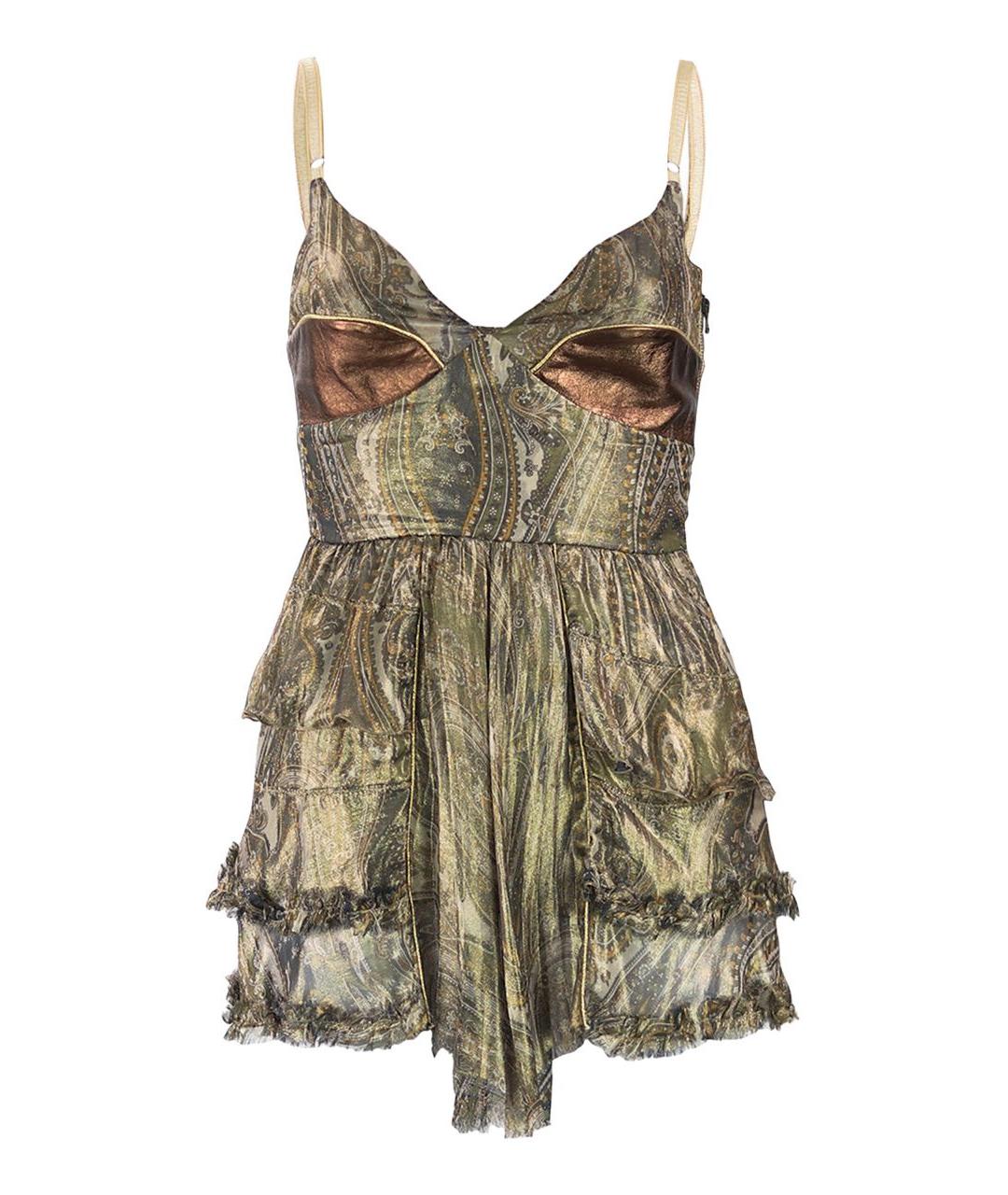 DOLCE&GABBANA Мульти шелковая майка, фото 9