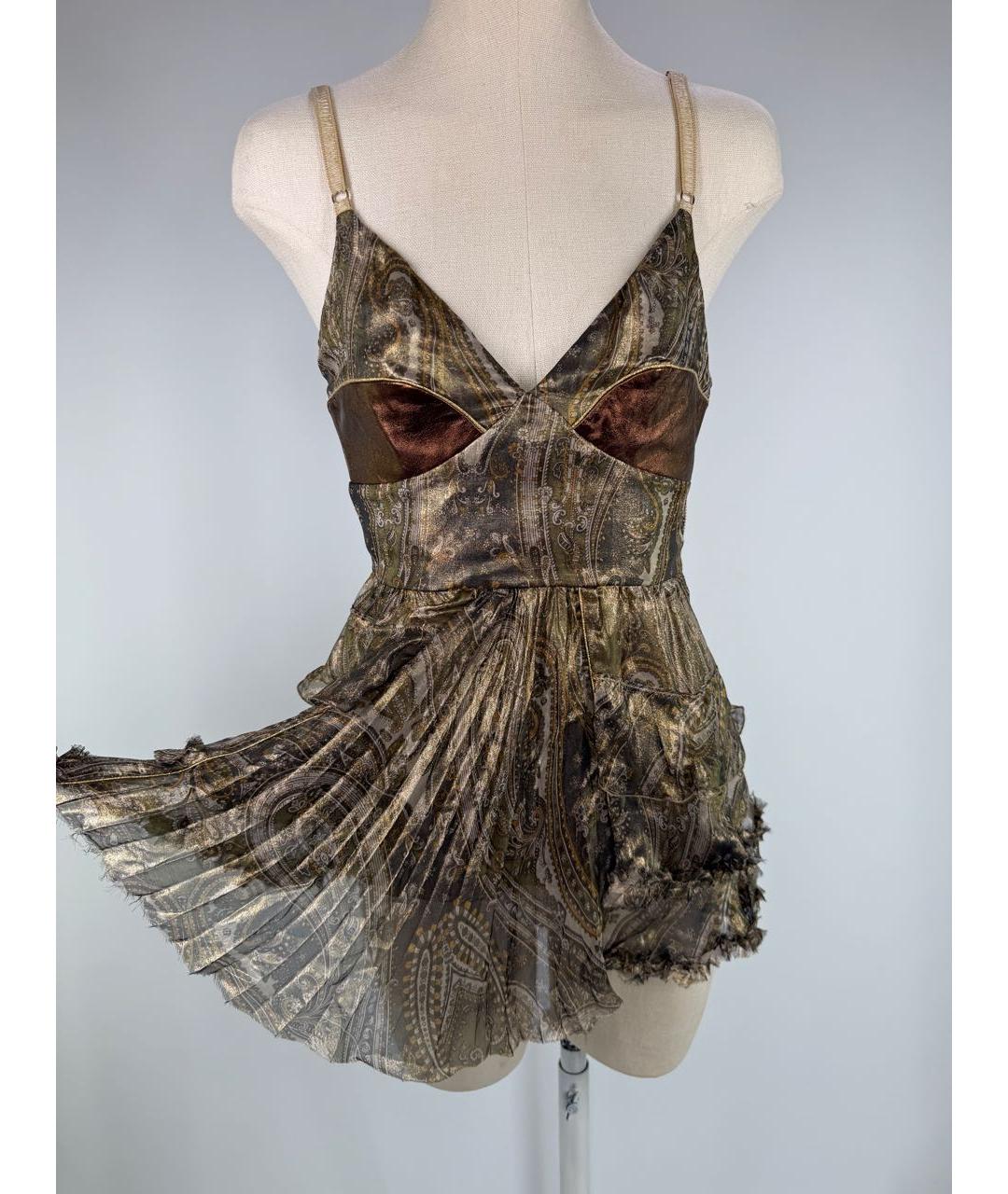 DOLCE&GABBANA Мульти шелковая майка, фото 2