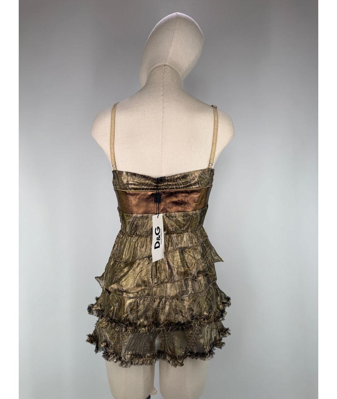 DOLCE&GABBANA Мульти шелковая майка, фото 5