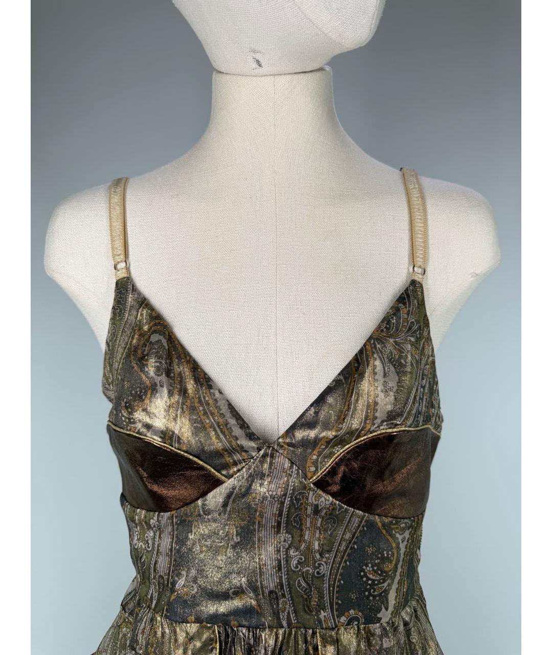 DOLCE&GABBANA Мульти шелковая майка, фото 6