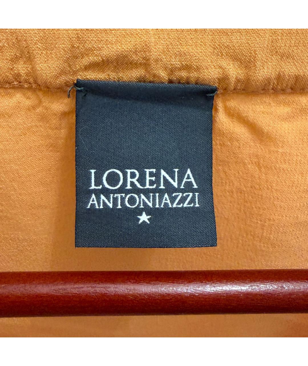 LORENA ANTONIAZZI Оранжевая вискозная блузы, фото 7