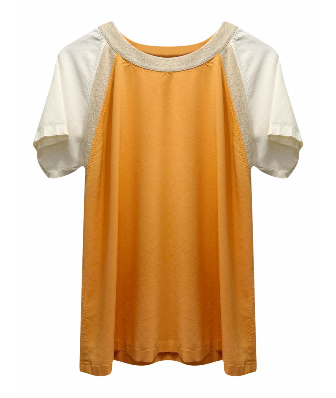 LORENA ANTONIAZZI Оранжевая вискозная блузы, фото 1