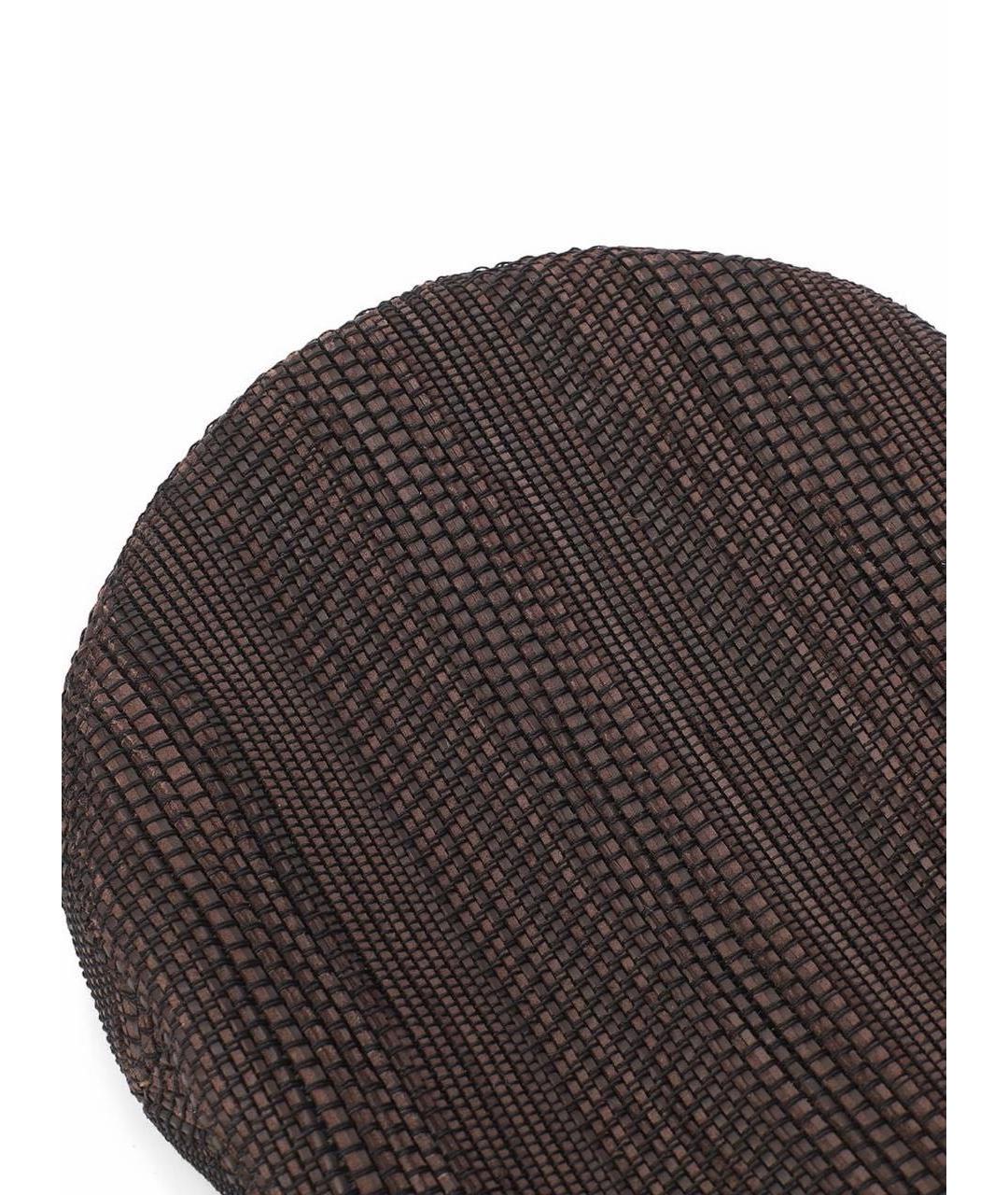 LORO PIANA Коричневая кожаная шляпа, фото 2