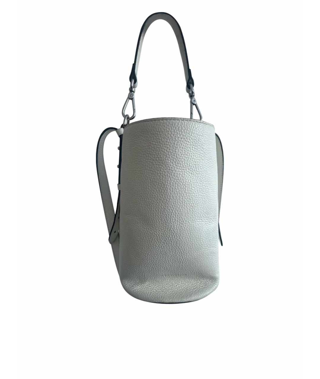 COCCINELLE Белая кожаная сумка тоут, фото 1