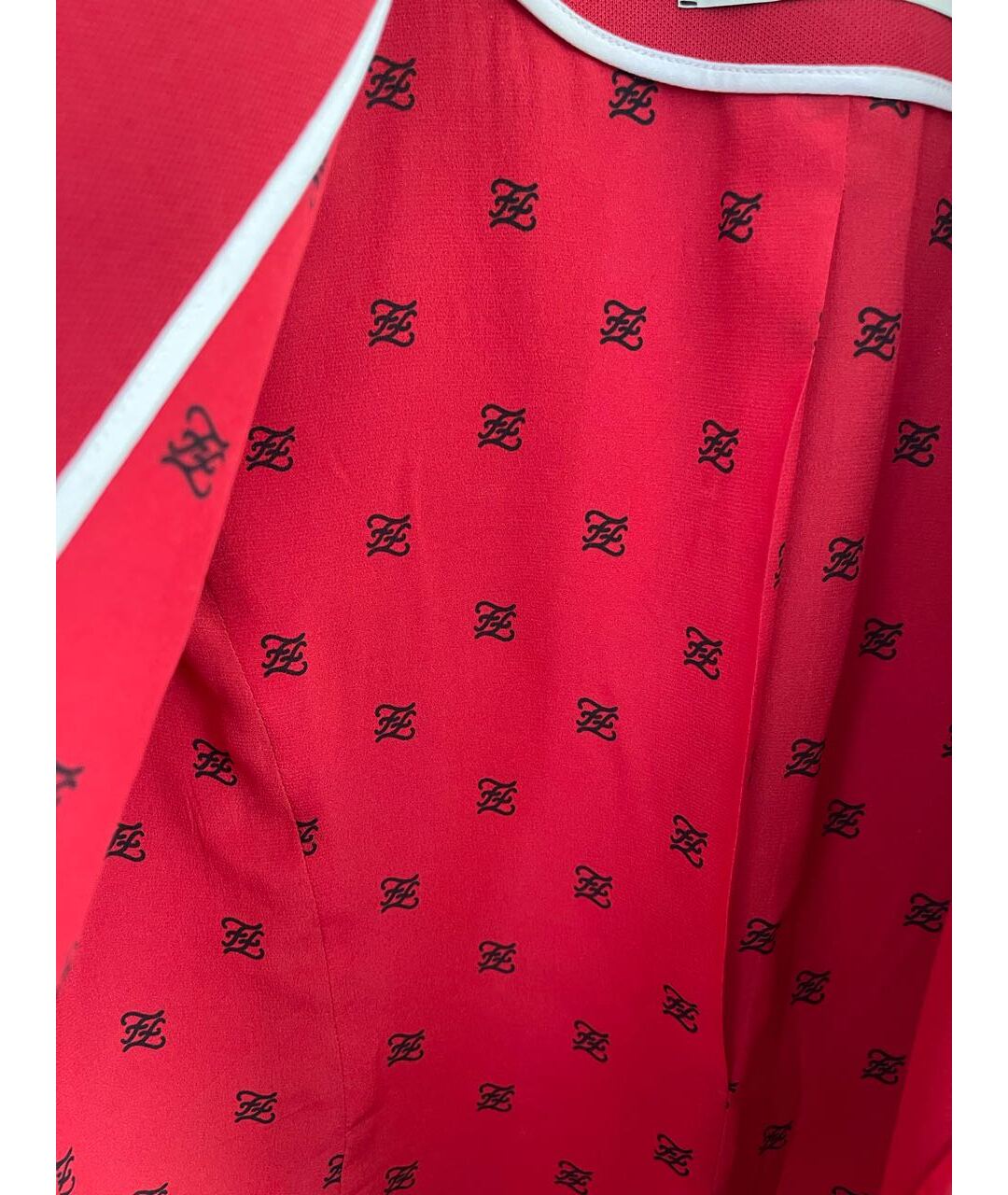 FENDI Красный полиэстеровый жакет/пиджак, фото 8