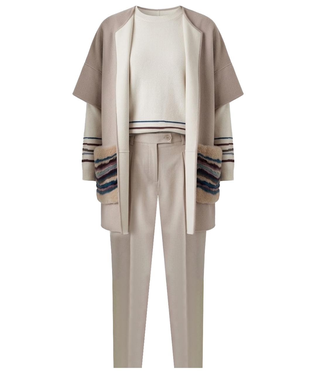 LORO PIANA Бежевый костюм с брюками, фото 1