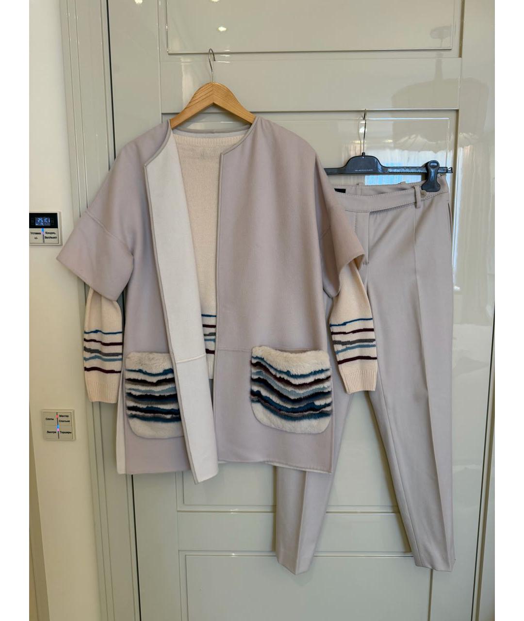 LORO PIANA Бежевый костюм с брюками, фото 2