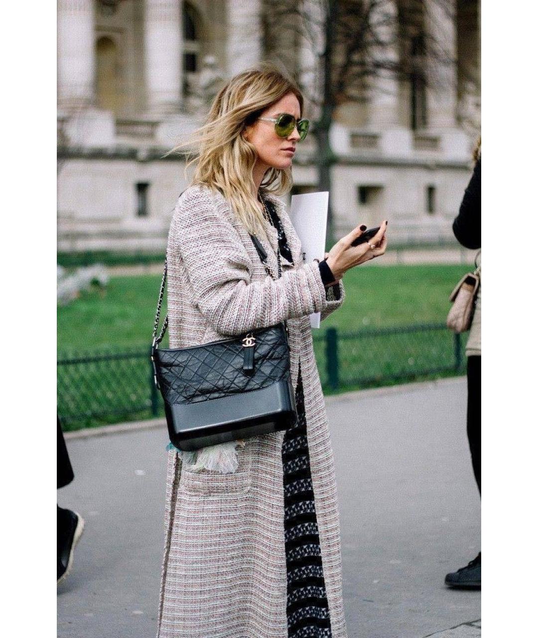 CHANEL Черная кожаная сумка через плечо, фото 5