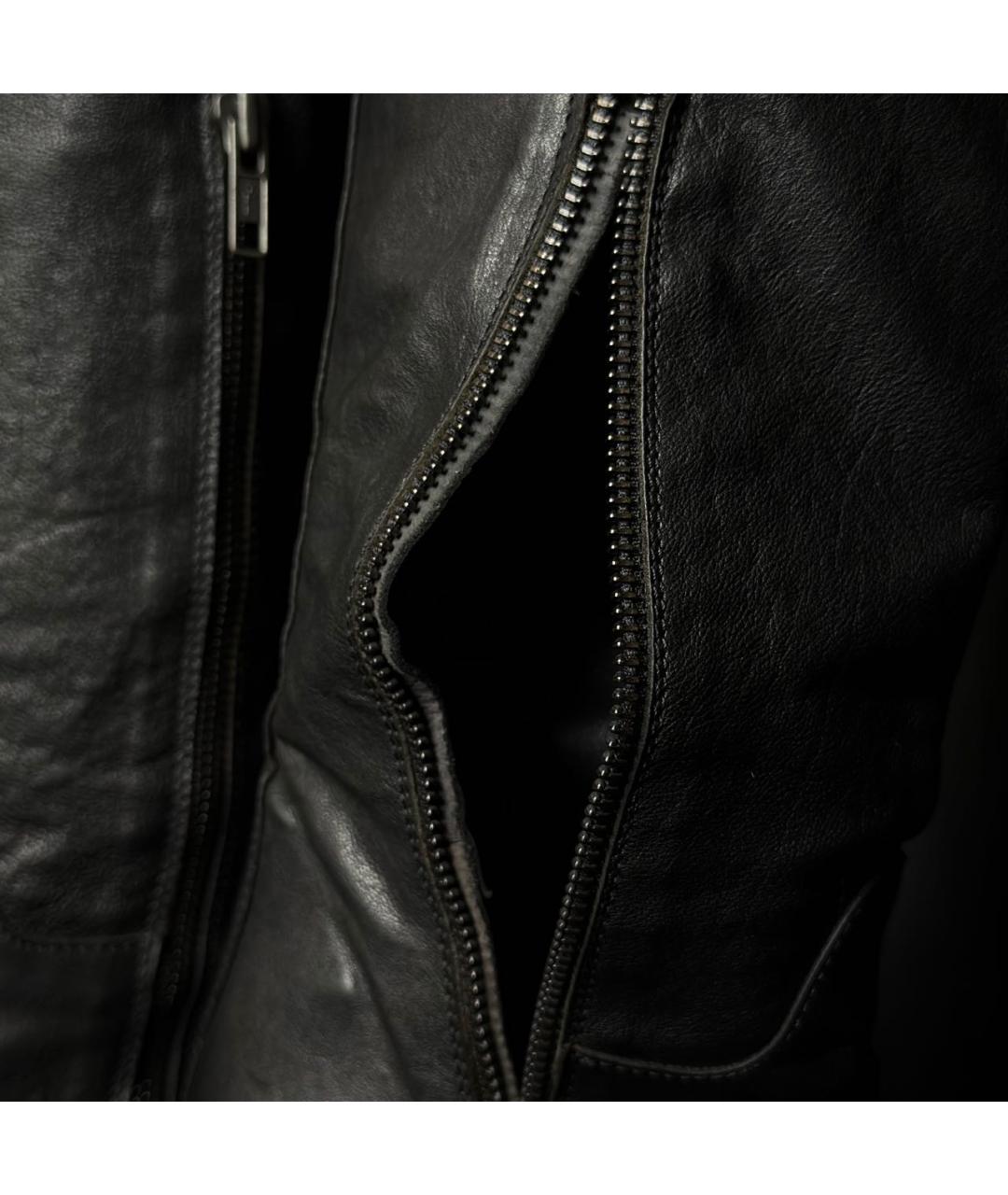 ANN DEMEULEMEESTER Черные кожаные ботинки, фото 6