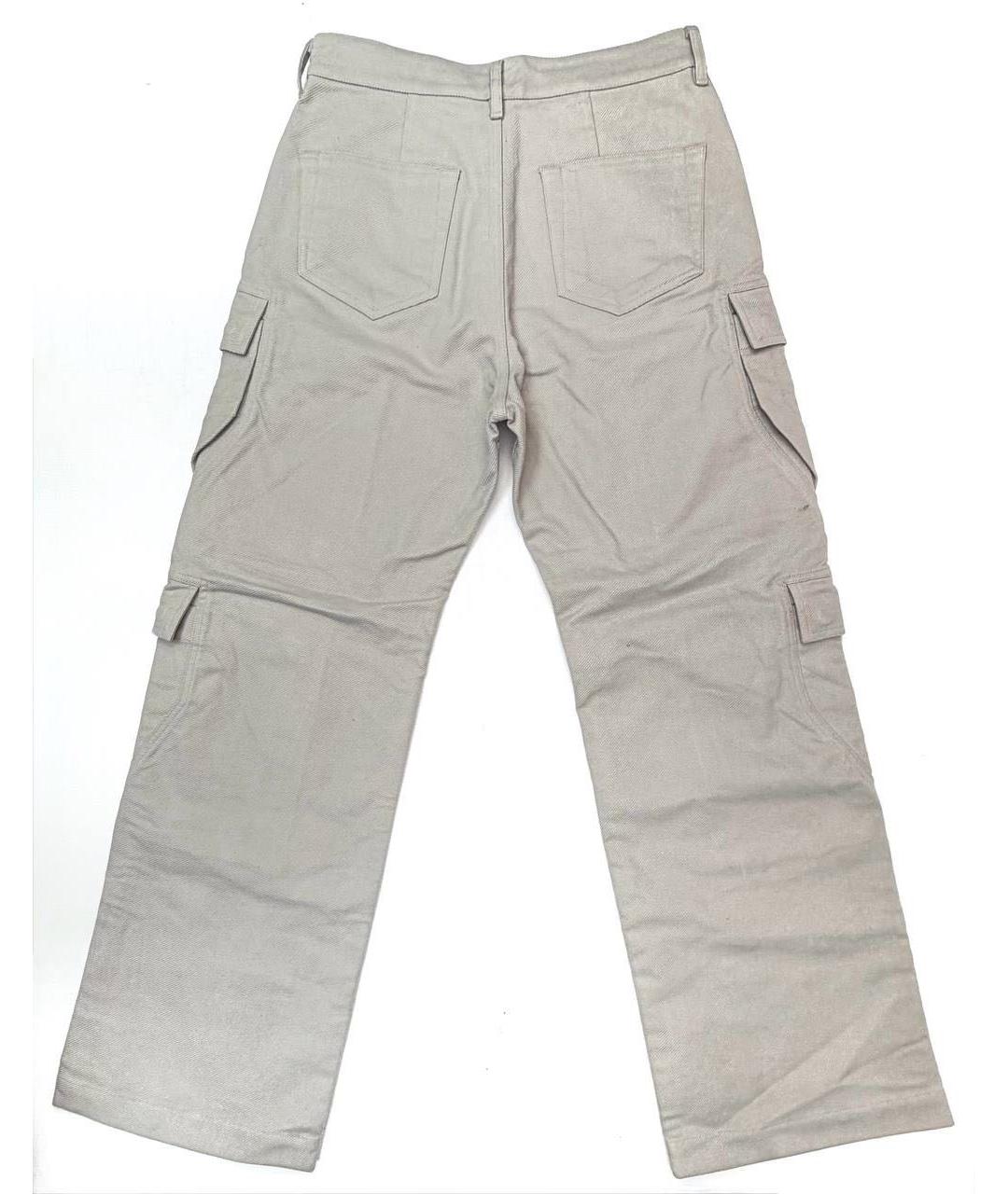 RICK OWENS Белые хлопковые джинсы, фото 3