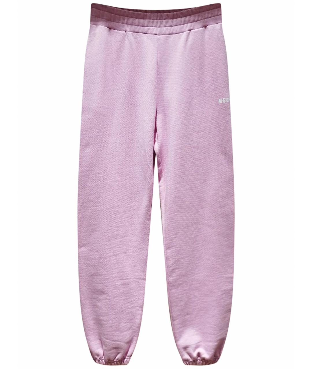 MSGM Розовые хлопковые спортивные брюки и шорты, фото 1