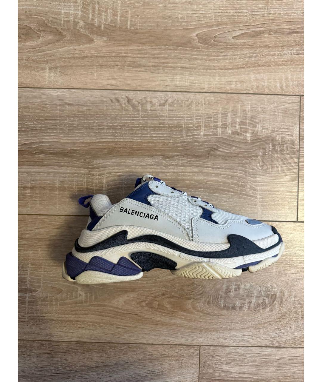 BALENCIAGA Белые текстильные кроссовки, фото 8