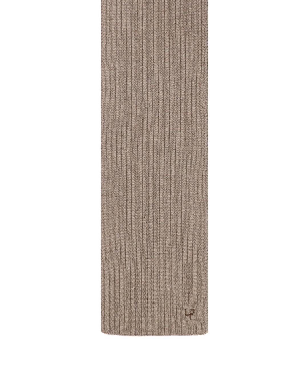 LORO PIANA Бежевый кашемировый шарф, фото 2