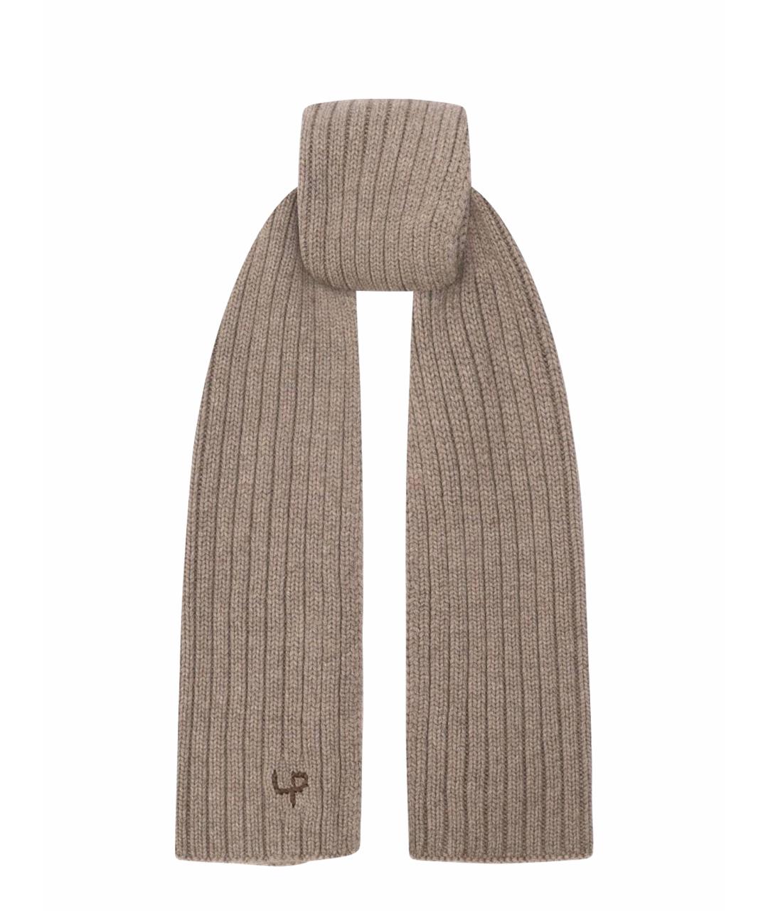 LORO PIANA Бежевый кашемировый шарф, фото 1