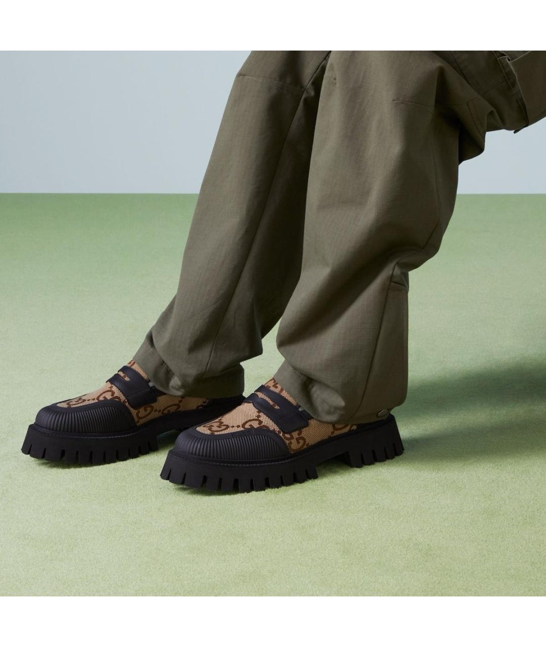 GUCCI Бежевые лоферы, фото 2