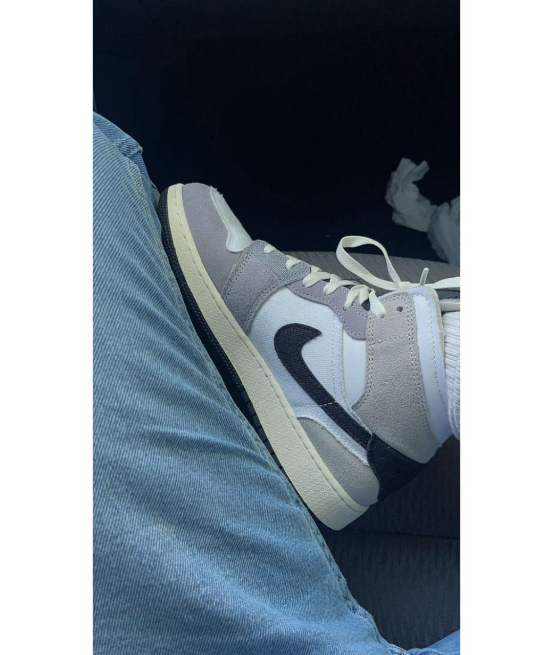 JORDAN Белые текстильные кеды, фото 6