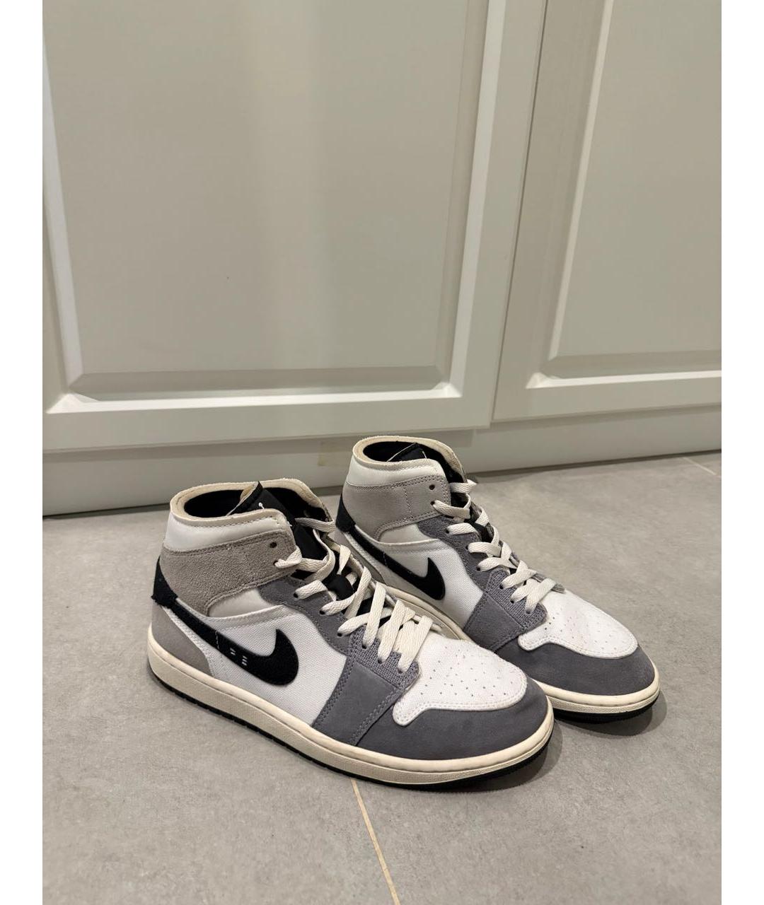 JORDAN Белые текстильные кеды, фото 2