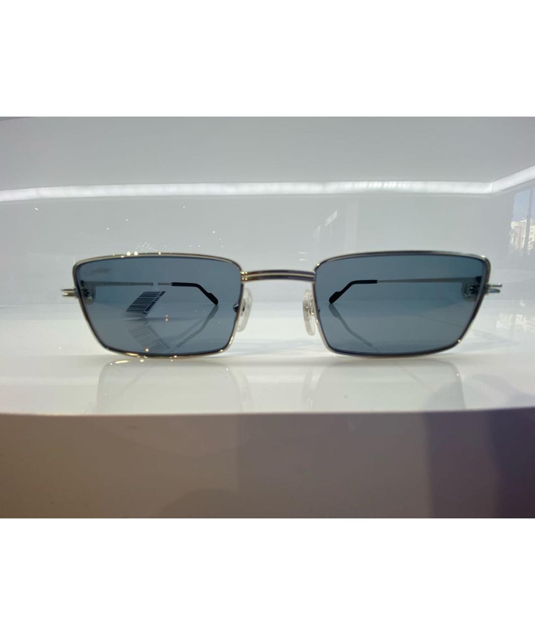 CARTIER Серебряные металлические солнцезащитные очки, фото 4