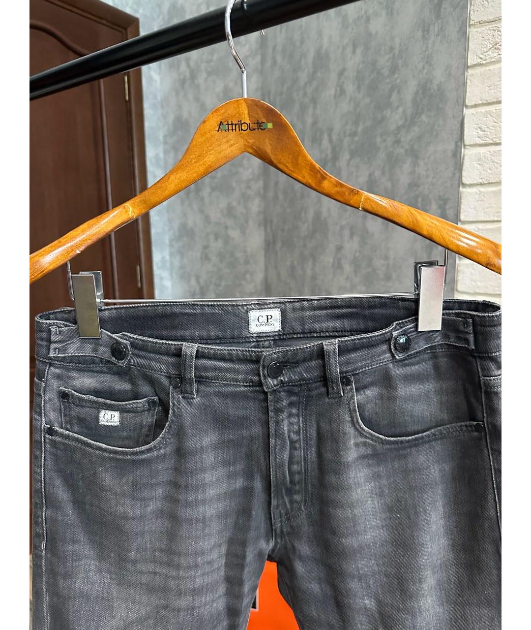 CP COMPANY Серые хлопковые прямые джинсы, фото 3