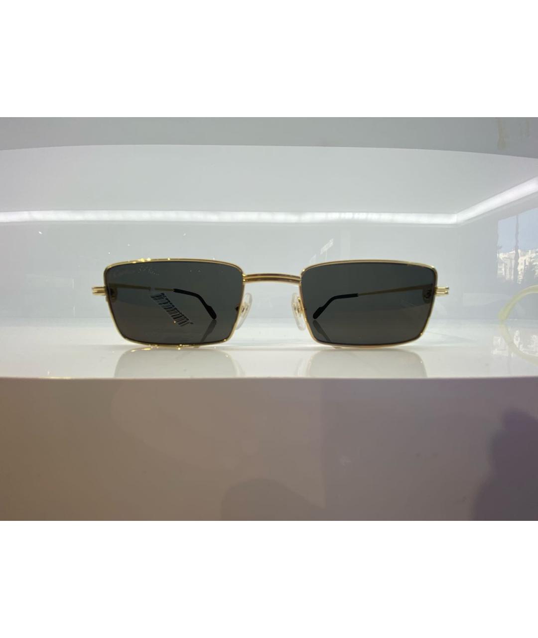 CARTIER Золотые металлические солнцезащитные очки, фото 4