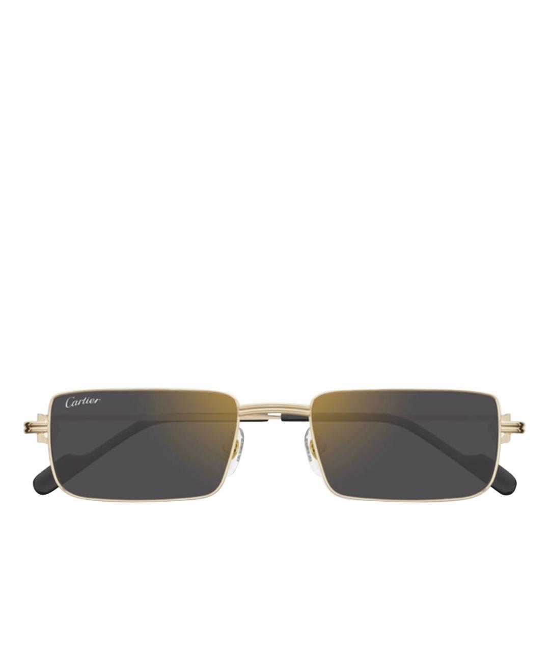 CARTIER Золотые металлические солнцезащитные очки, фото 1