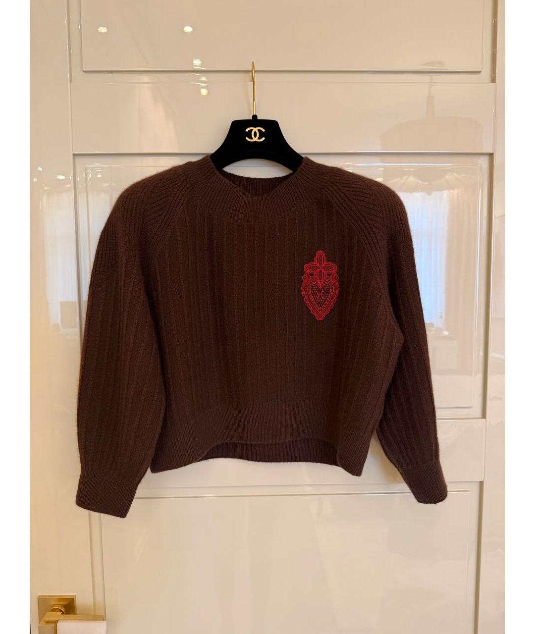 ULYANA SERGEENKO Коричневый джемпер / свитер, фото 5