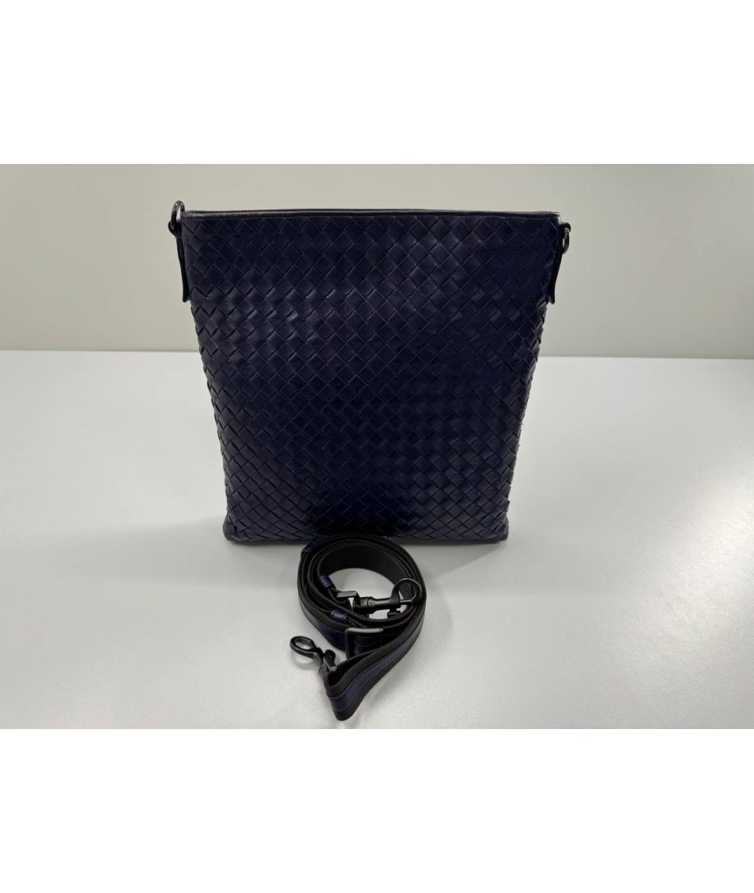 BOTTEGA VENETA Фиолетовая кожаная сумка на плечо, фото 3