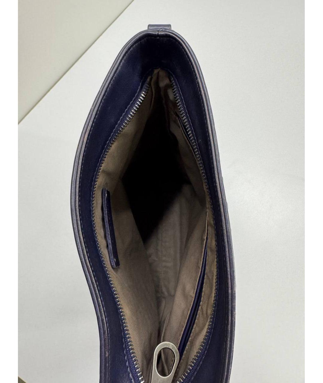 BOTTEGA VENETA Фиолетовая кожаная сумка на плечо, фото 9