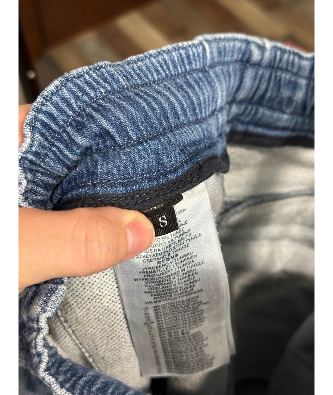 DIESEL Голубые хлопковые джинсы клеш, фото 6